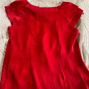 Elegant Red and Taupe Women's Blouses